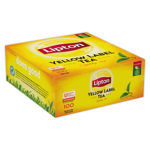 Thé noir Lipton yellow Label Tea – Boite de 100 sachets fraicheur