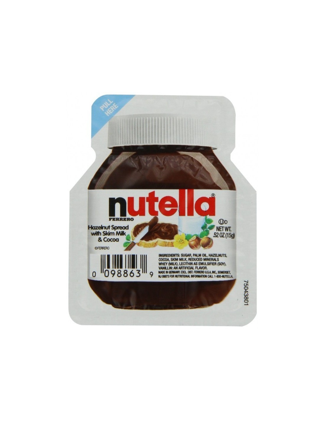 Nutella barquette 15 grs – boite 120 portions
